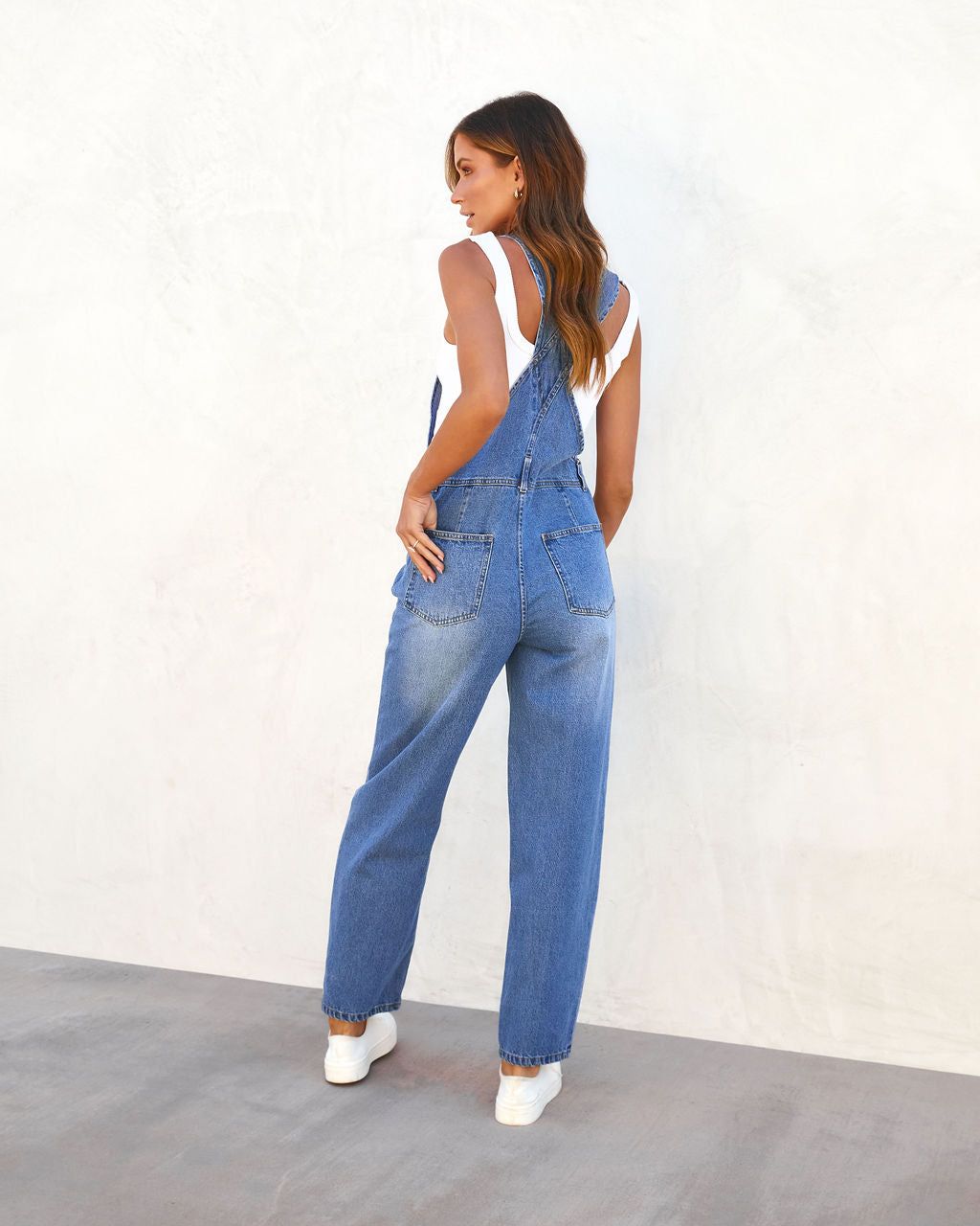 Presley Denim Pocketed Overalls - SALE sold by Vici product image thumbnail 3