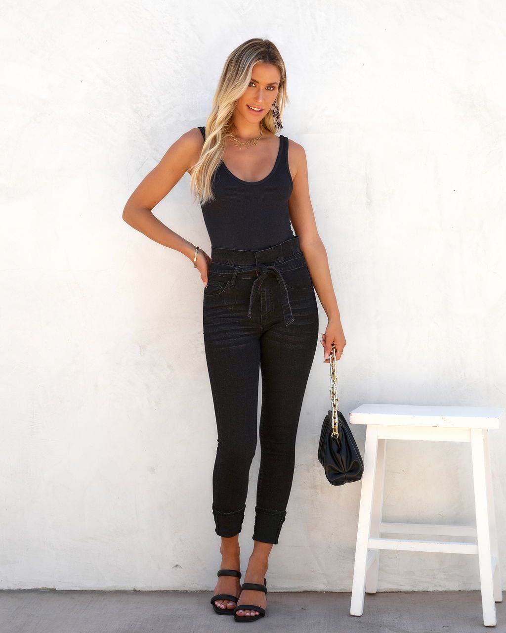 Violet Ribbed Tank Bodysuit sold by Vici product image thumbnail 3