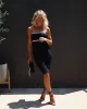 Modern Day Jackie Ribbed Cutout Strapless Midi Dress sold by Vici