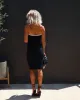 Modern Day Jackie Ribbed Cutout Strapless Midi Dress sold by Vici
