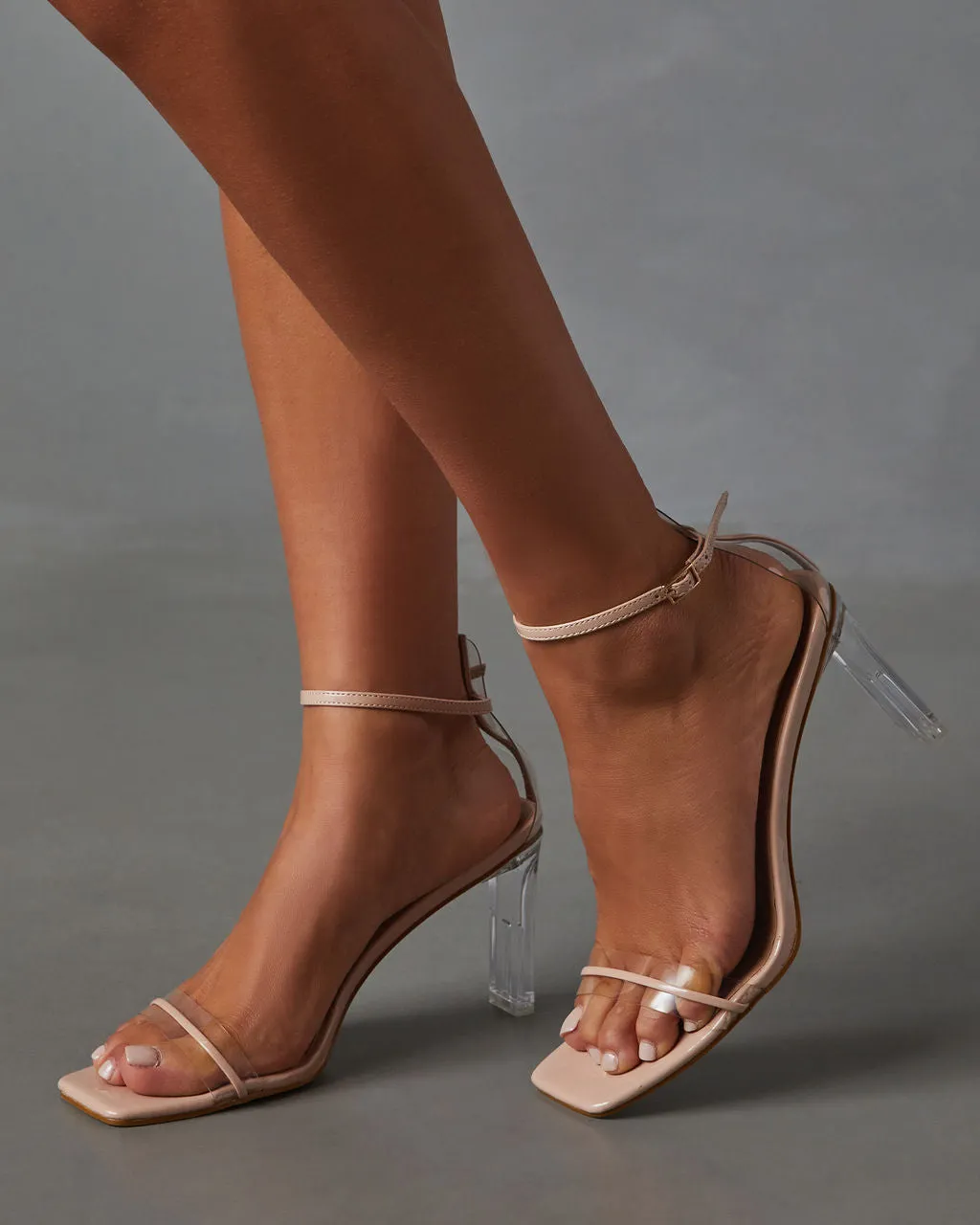 Oralee Clear Strappy Heels sold by Vici product image thumbnail 3