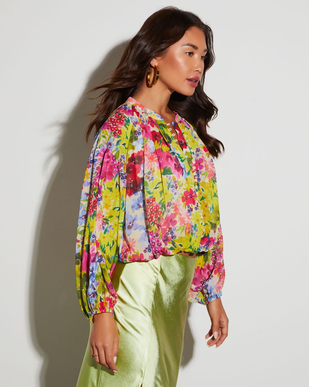 Astoria Floral Long Sleeve Top sold by Vici product image thumbnail 4