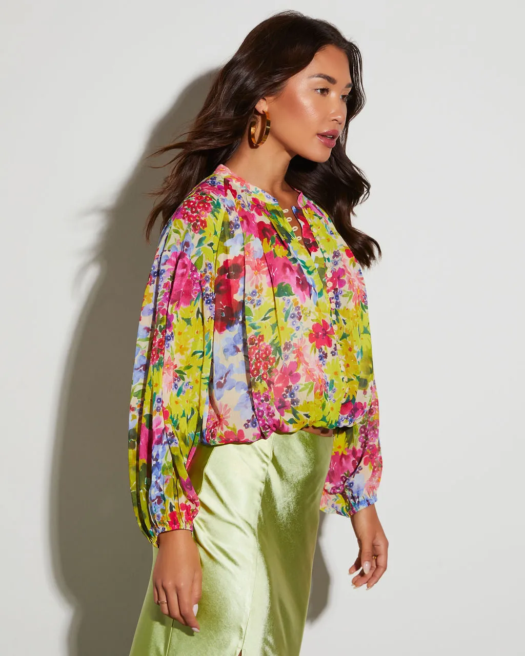 Astoria Floral Long Sleeve Top sold by Vici product image thumbnail 4