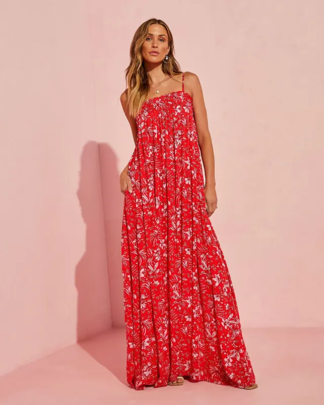 Silas Maxi Dress - Red - FINAL SALE sold by Vici