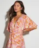 Baylee Printed V-Neck Midi Dress sold by Vici
