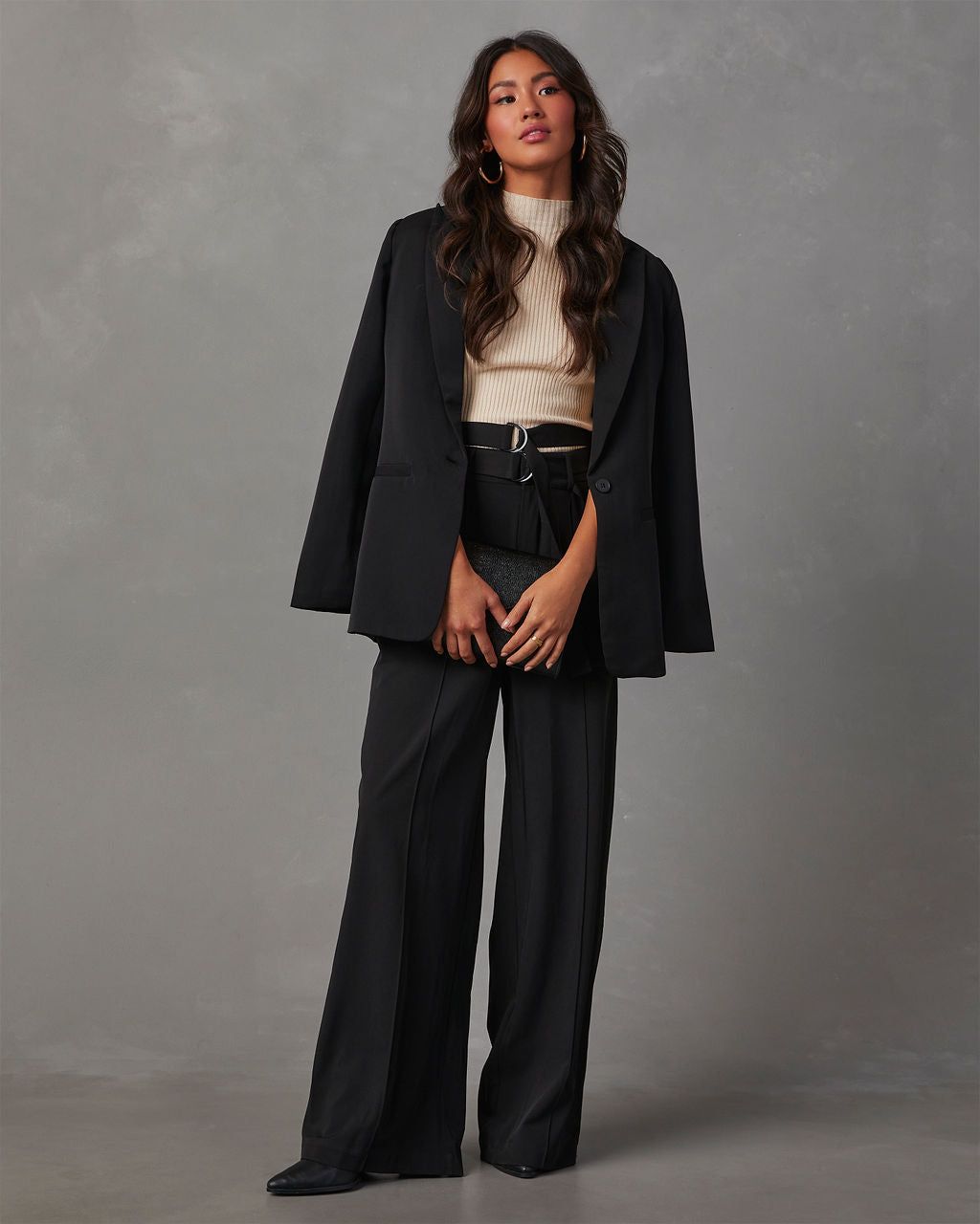 Juliana Double Belted Trouser Pants - Black sold by Vici product image thumbnail 6