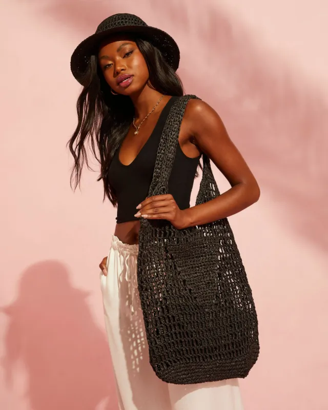 Los Angeles Knitted Tote Bag sold by Vici