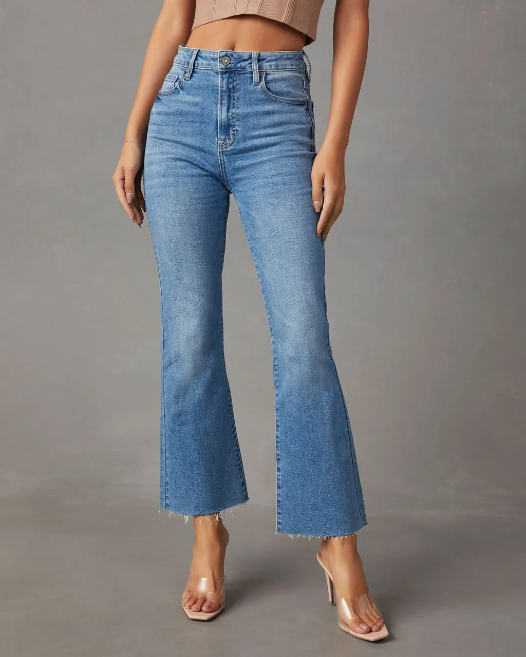 Derita High Rise Straight Leg Jeans sold by Vici