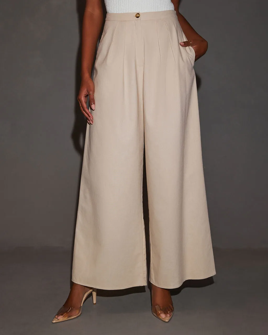 Galene High Rise Wide Leg Pants sold by Vici