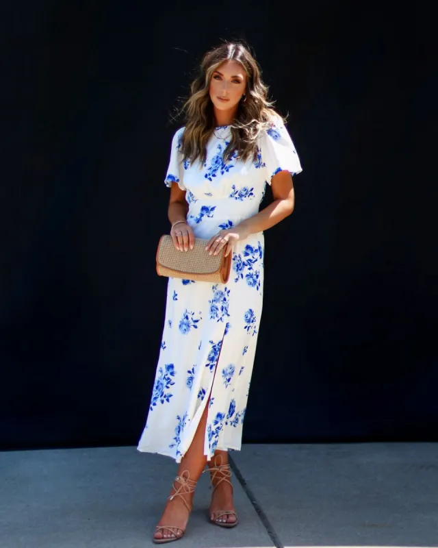 Coimbra Slit Midi Dress sold by Vici