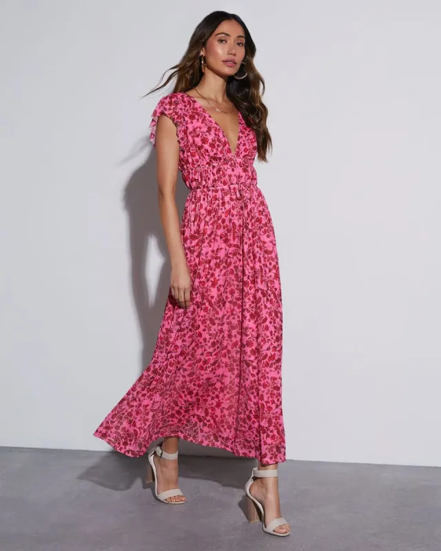Private Island V-Neck Floral Maxi Dress sold by Vici