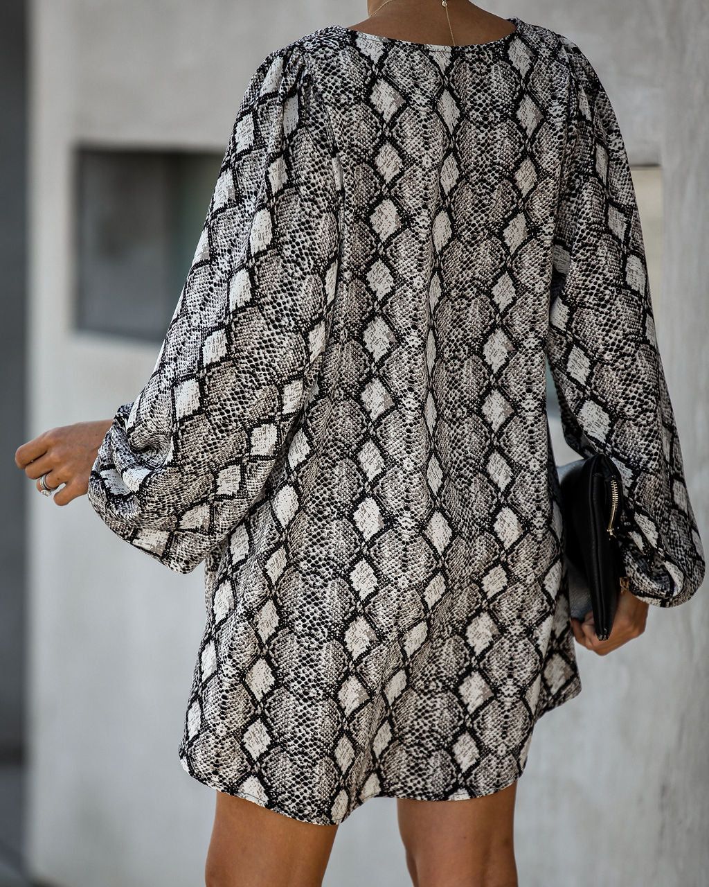 End Up With You Balloon Sleeve Snake Print Tunic - FINAL SALE sold by Vici product image thumbnail 6