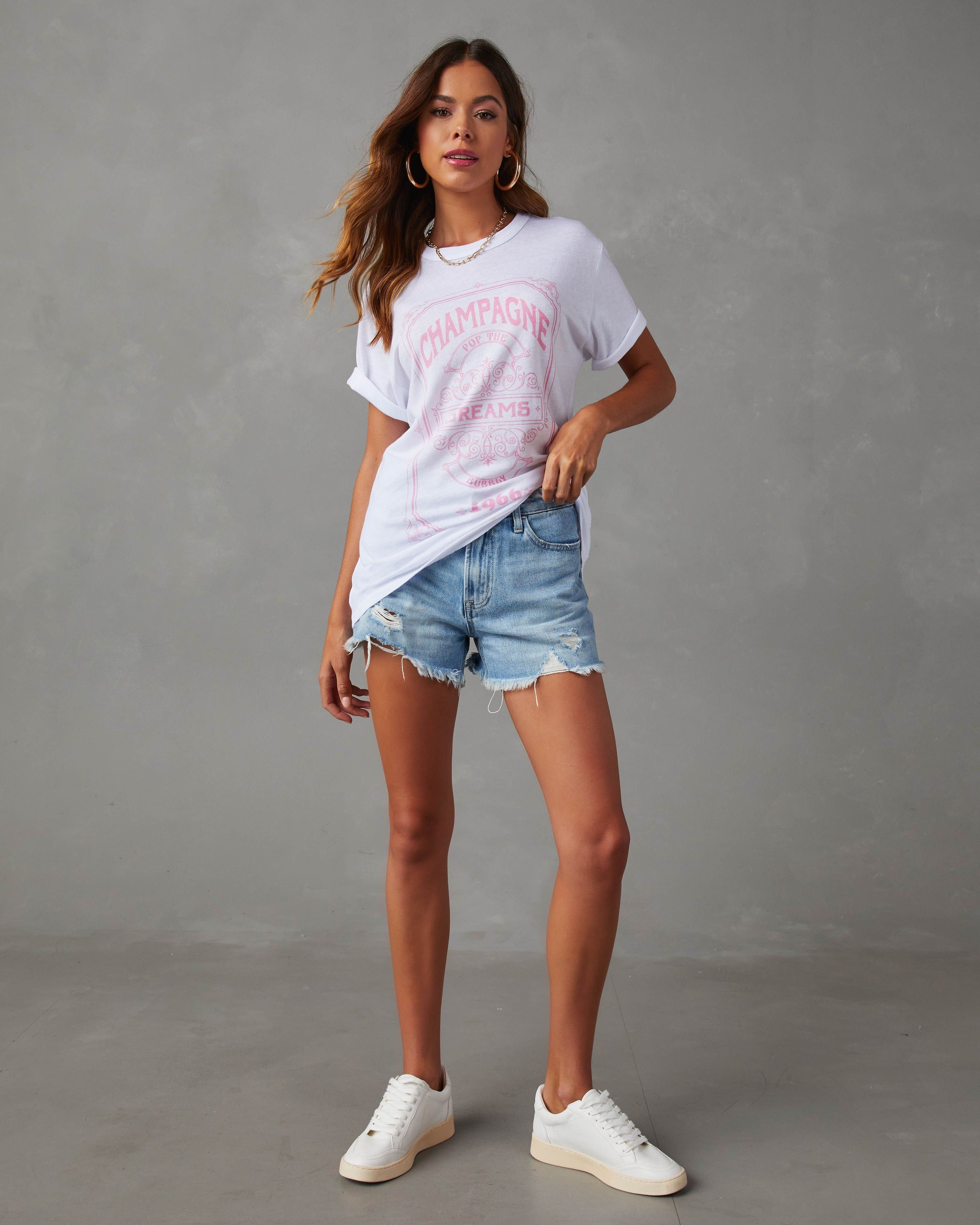 Champagne Dreams Graphic Tee sold by Vici product image thumbnail 4