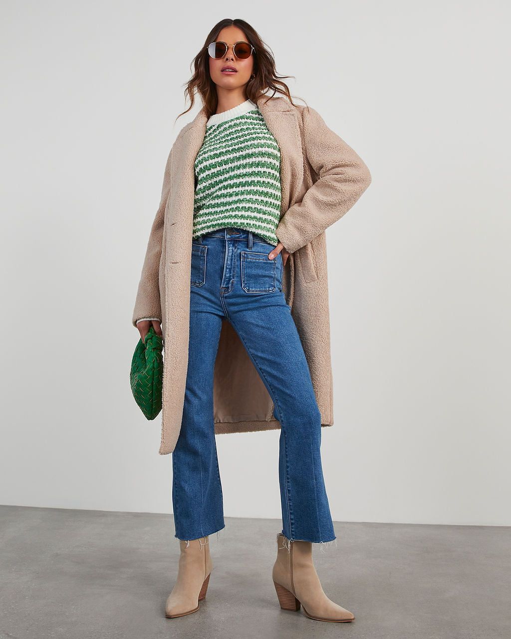 Liliana Striped Crewneck Sweater sold by Vici product image thumbnail 4