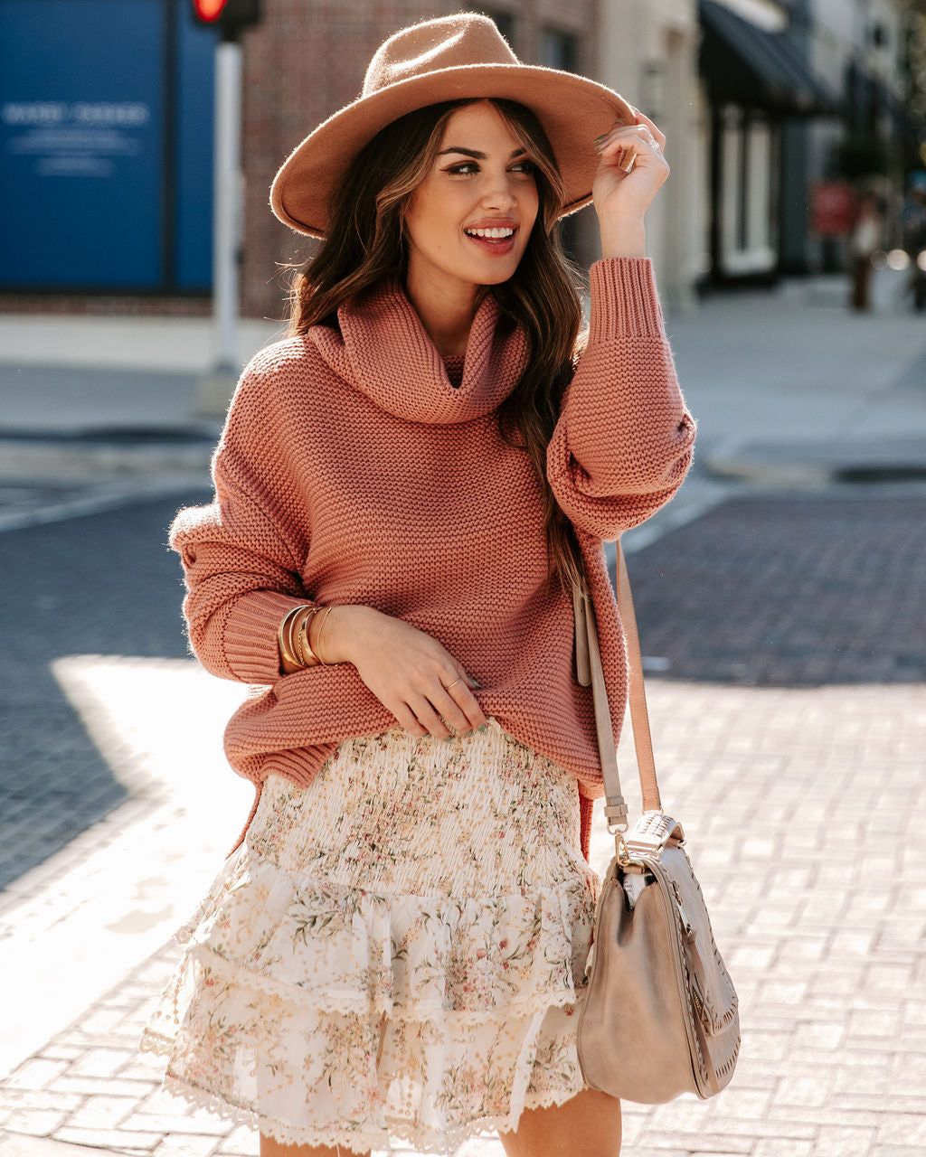 Terrance Cowl Neck Knit Sweater - Sienna - FINAL SALE sold by Vici product image thumbnail 9