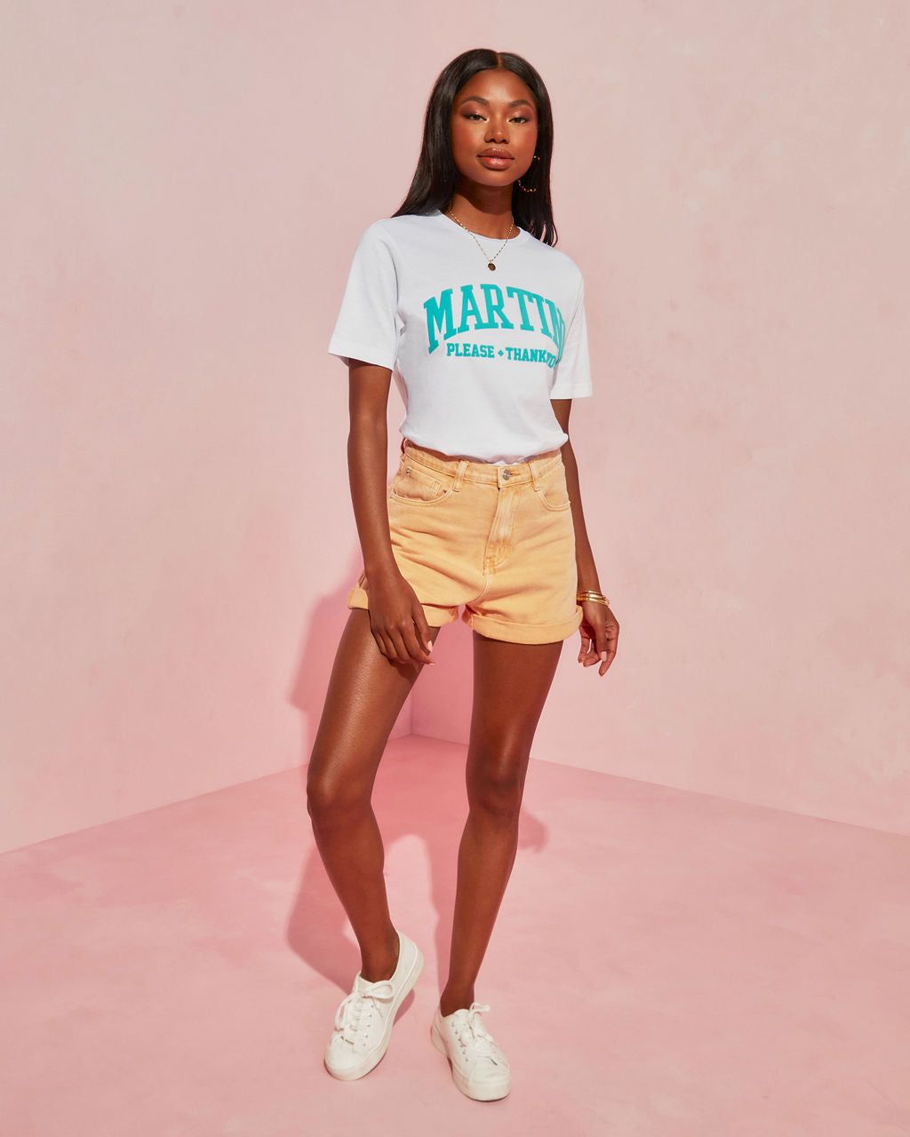 Martini Please And Thank You Cotton Tee - FINAL SALE sold by Vici product image thumbnail 4