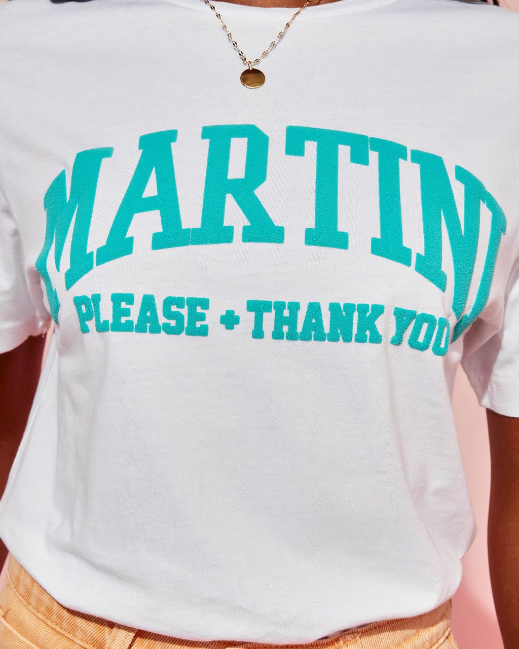 Martini Please And Thank You Cotton Tee - FINAL SALE sold by Vici product image thumbnail 3