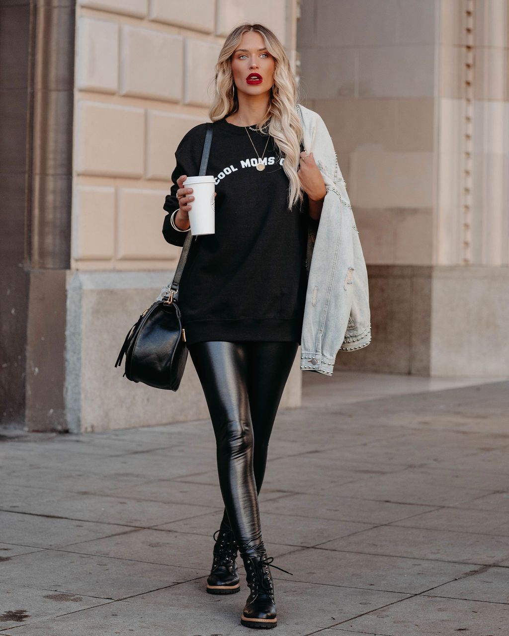 Cool Moms Club Cotton Blend Sweatshirt - FINAL SALE sold by Vici product image thumbnail 5