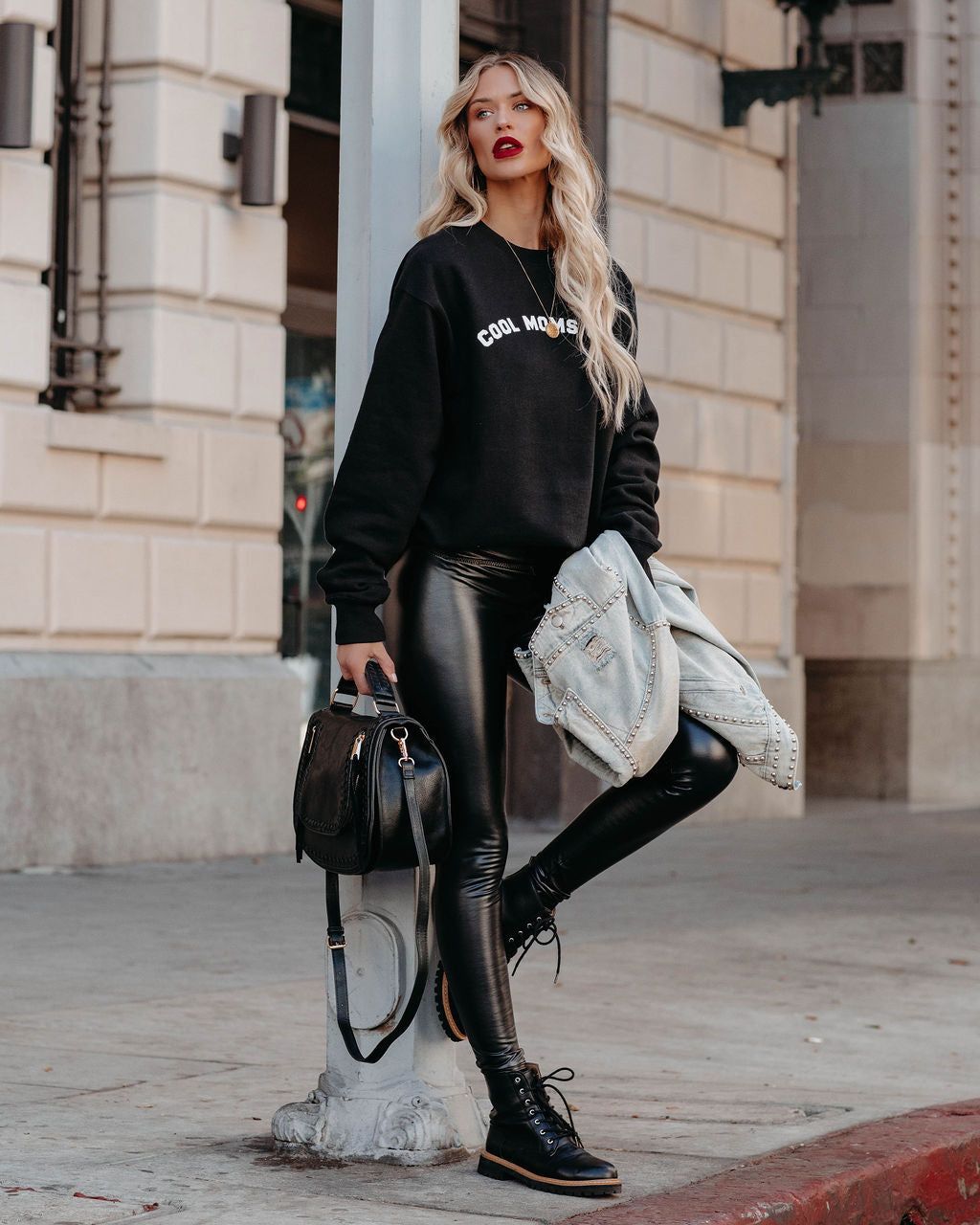 Cool Moms Club Cotton Blend Sweatshirt - FINAL SALE sold by Vici product image thumbnail 7