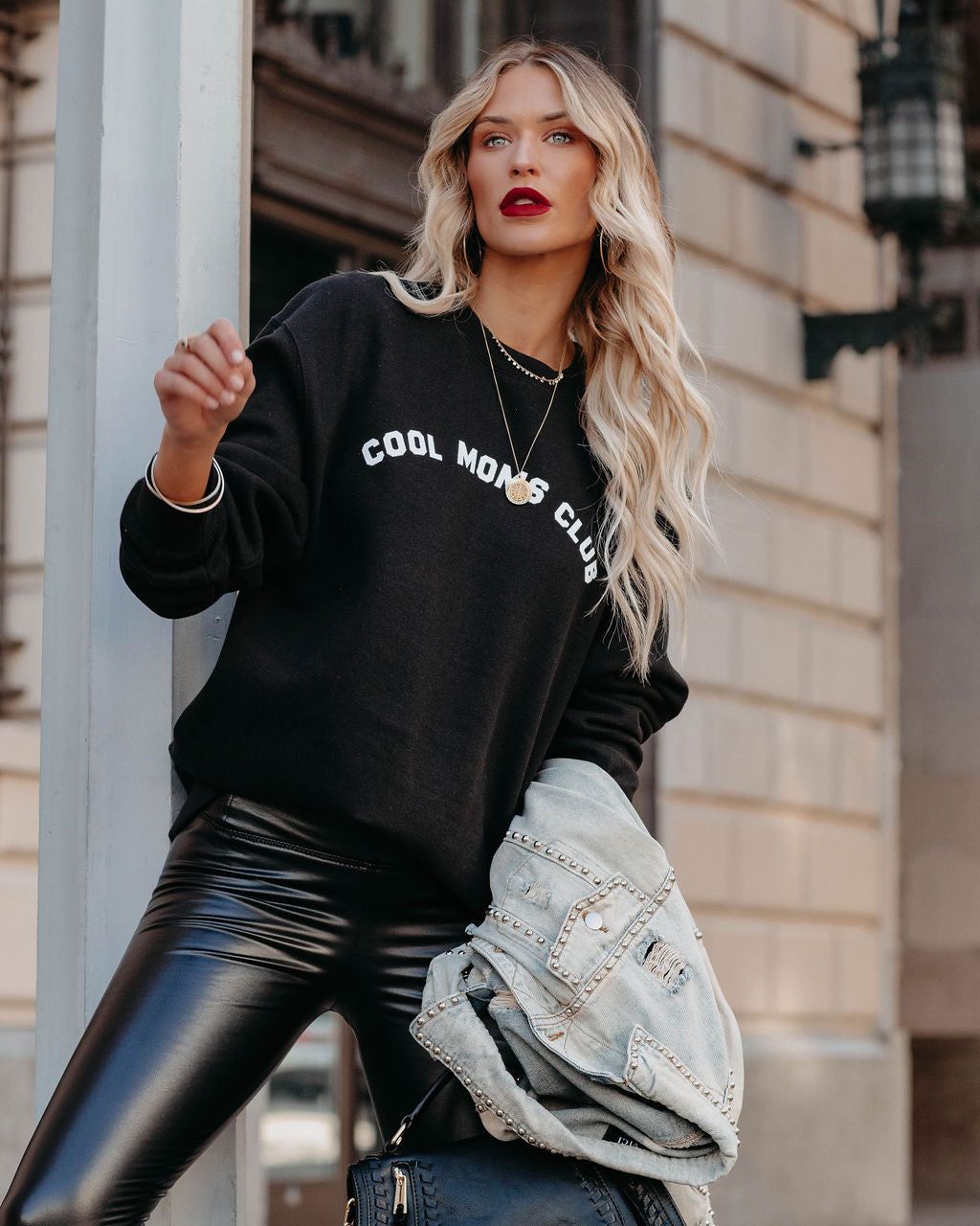 Cool Moms Club Cotton Blend Sweatshirt - FINAL SALE sold by Vici