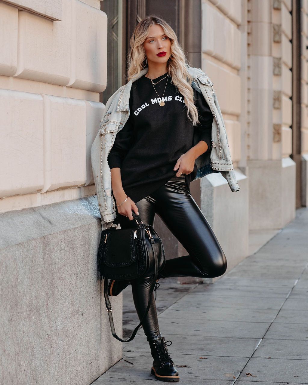 Cool Moms Club Cotton Blend Sweatshirt - FINAL SALE sold by Vici product image thumbnail 9