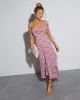 Jolie Floral One Shoulder Maxi Dress sold by Vici