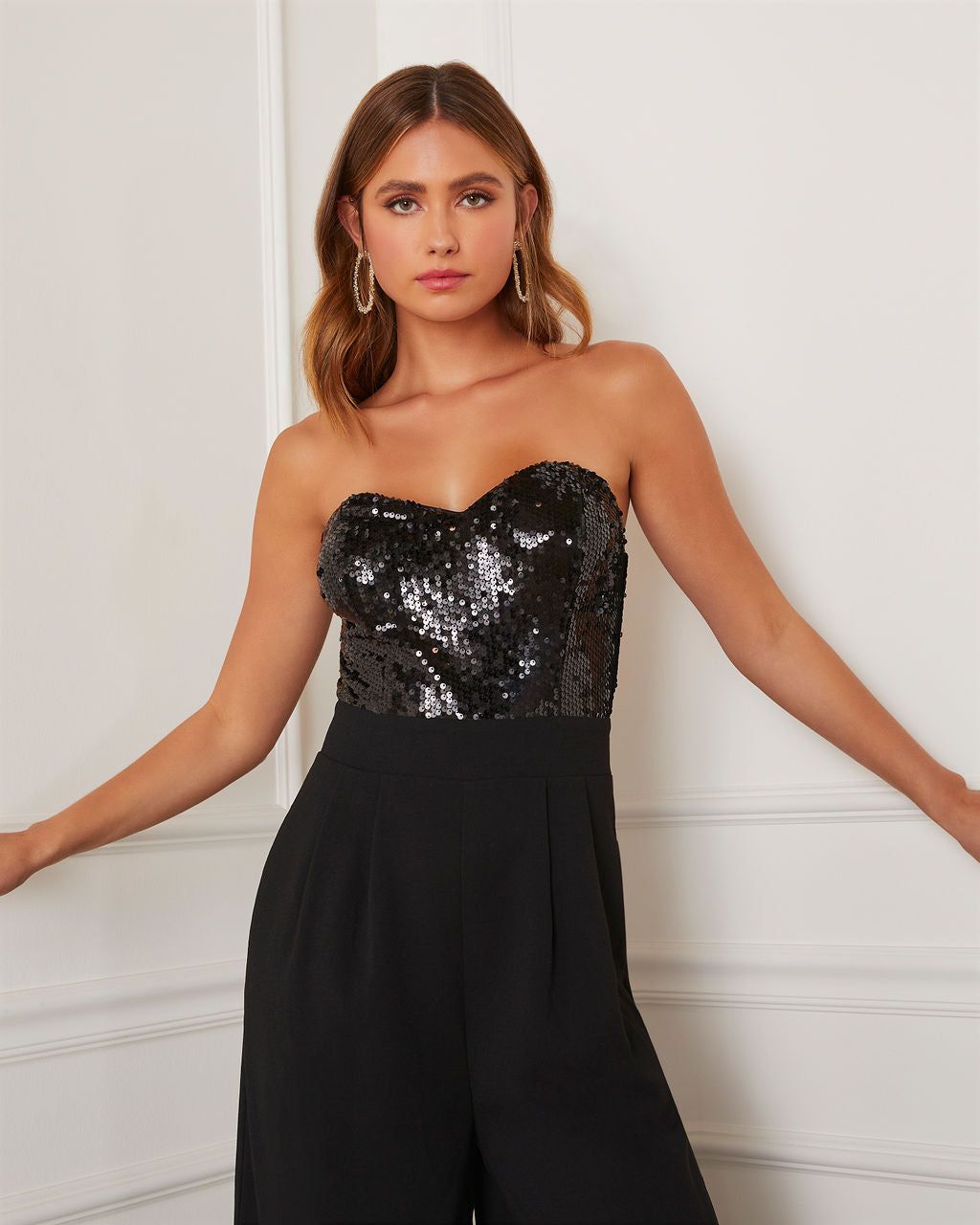 Chanda Strapless Jumpsuit sold by Vici product image thumbnail 4