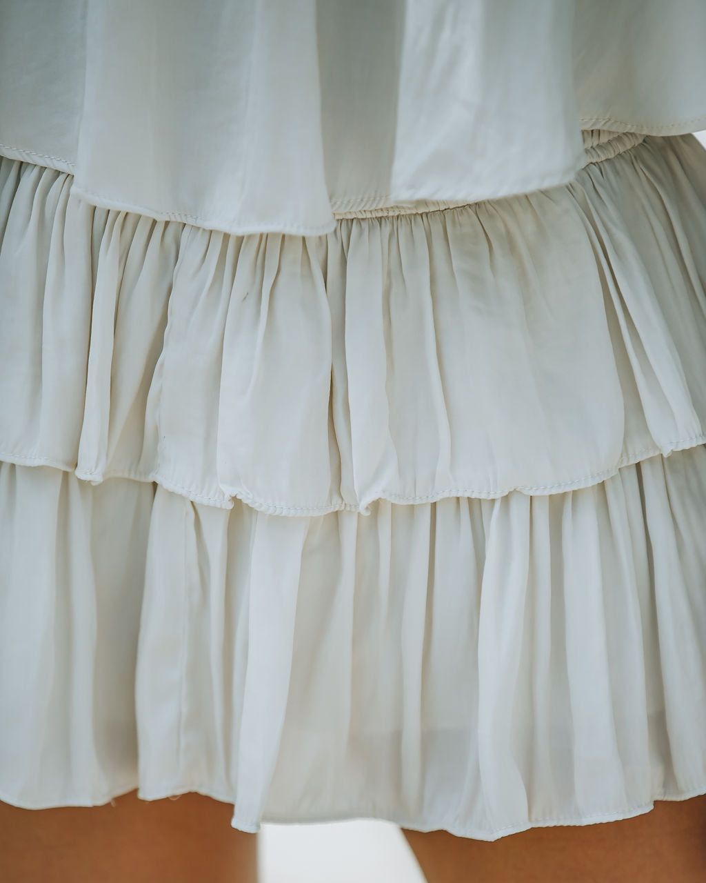 Phoebe Strapless Smocked Romper - Cream - FINAL SALE sold by Vici product image thumbnail 4