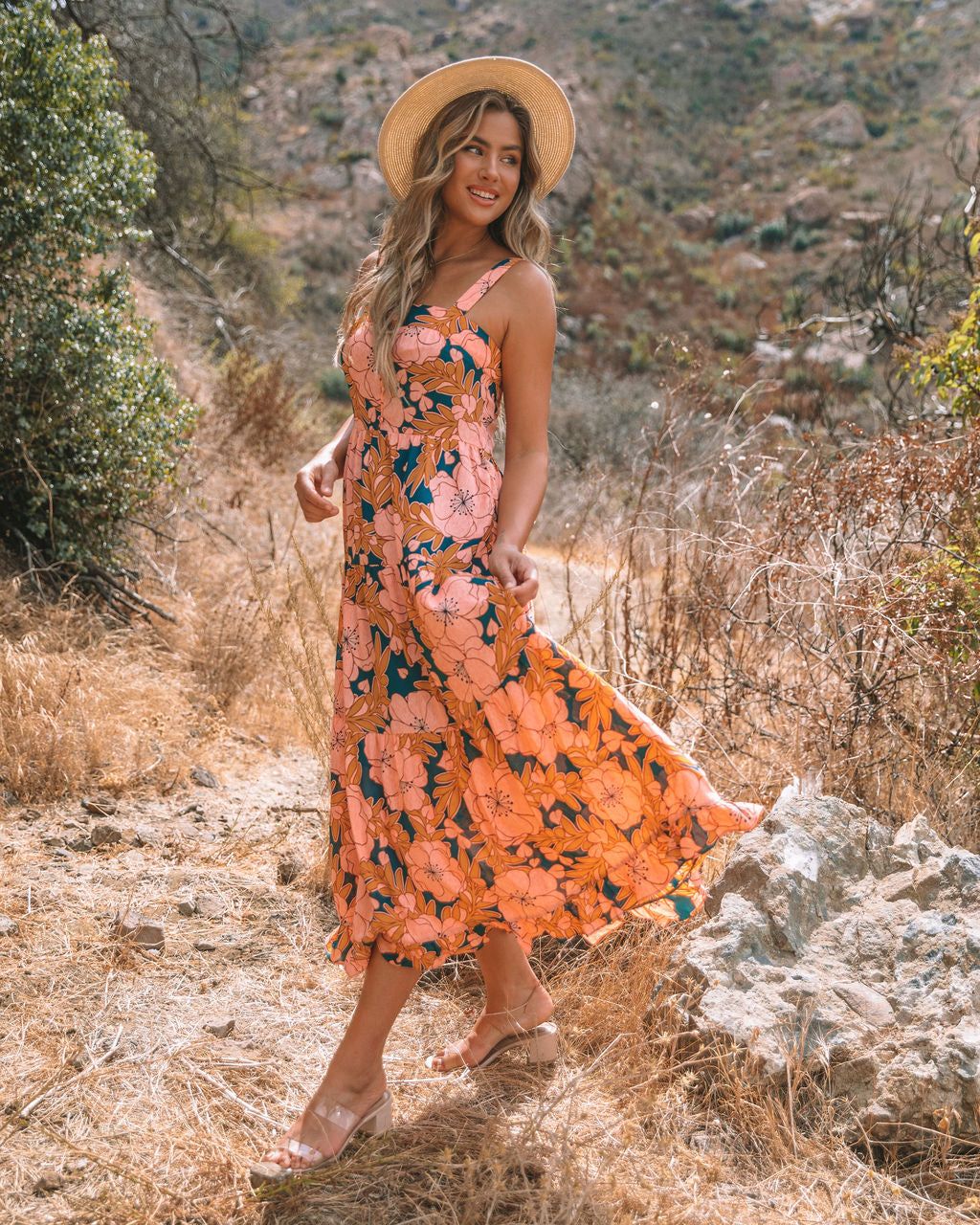 Nisha Floral Button Down Tiered Maxi Dress - FINAL SALE sold by Vici product image thumbnail 10