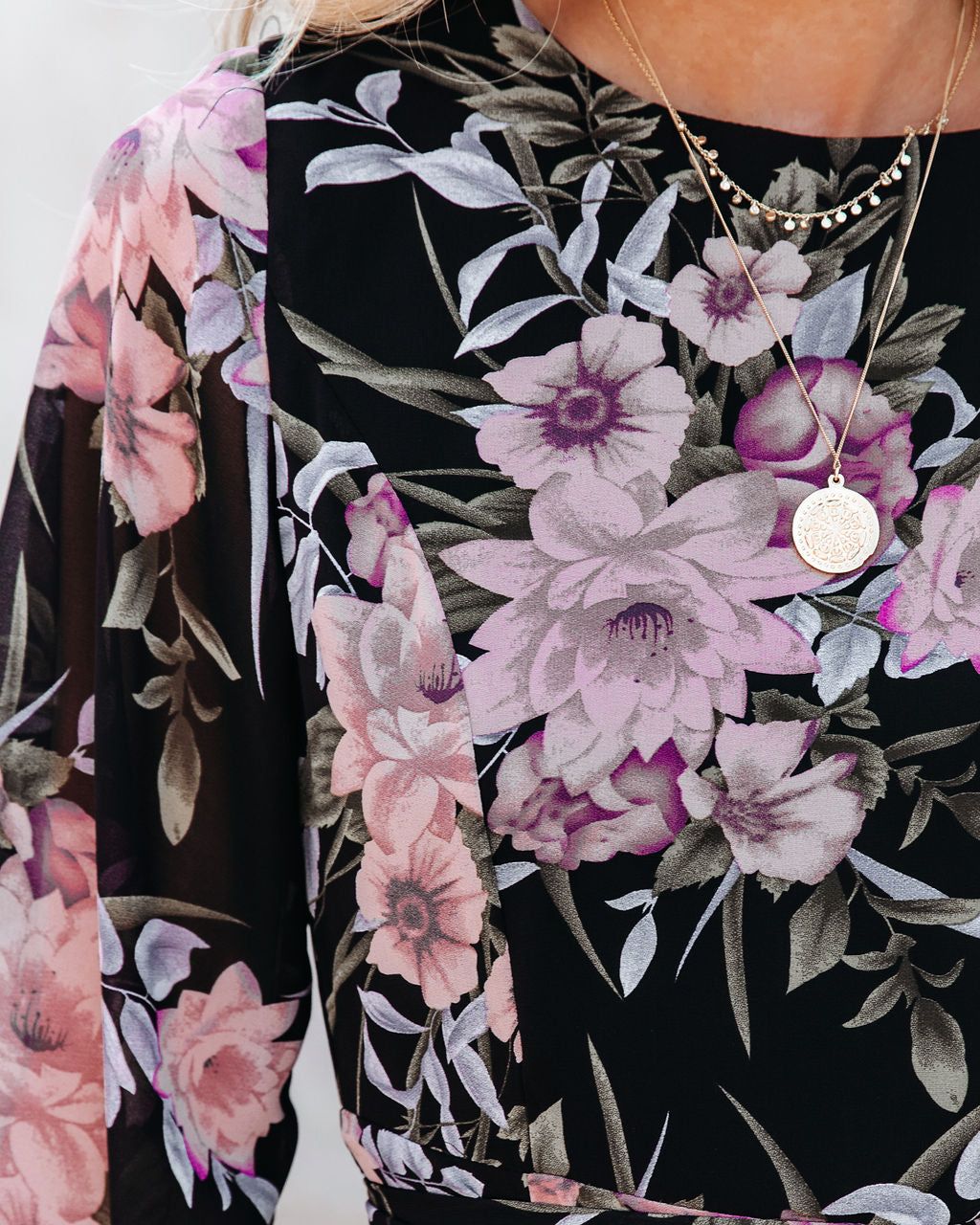 Truffle Floral Tie Dress sold by Vici product image thumbnail 4