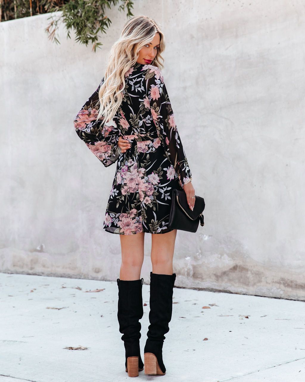 Truffle Floral Tie Dress sold by Vici product image thumbnail 2