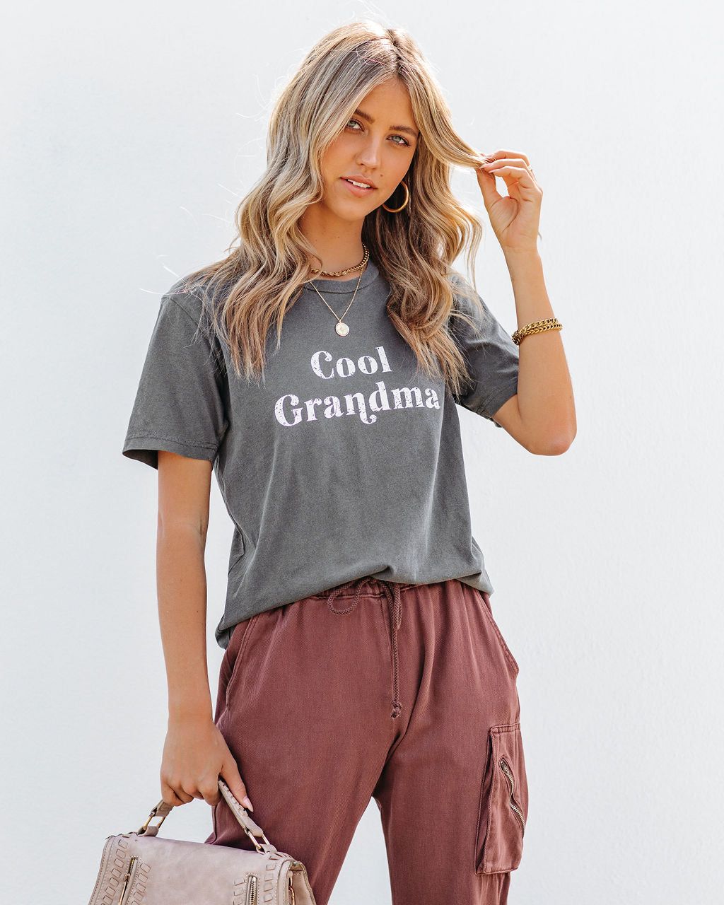 Cool Grandma Cotton Tee - FINAL SALE sold by Vici product image thumbnail 7