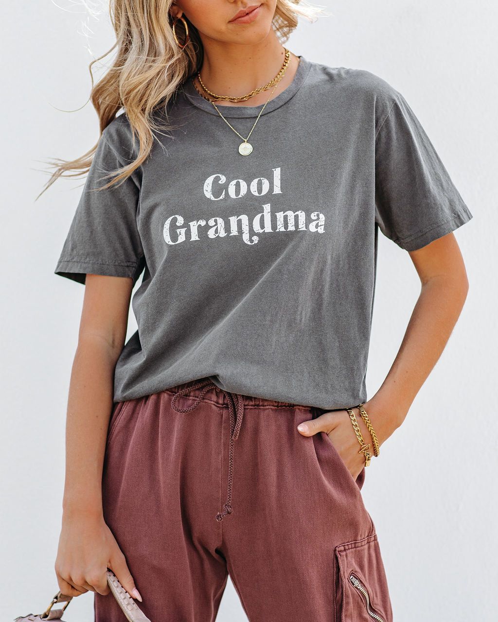 Cool Grandma Cotton Tee - FINAL SALE sold by Vici product image thumbnail 6