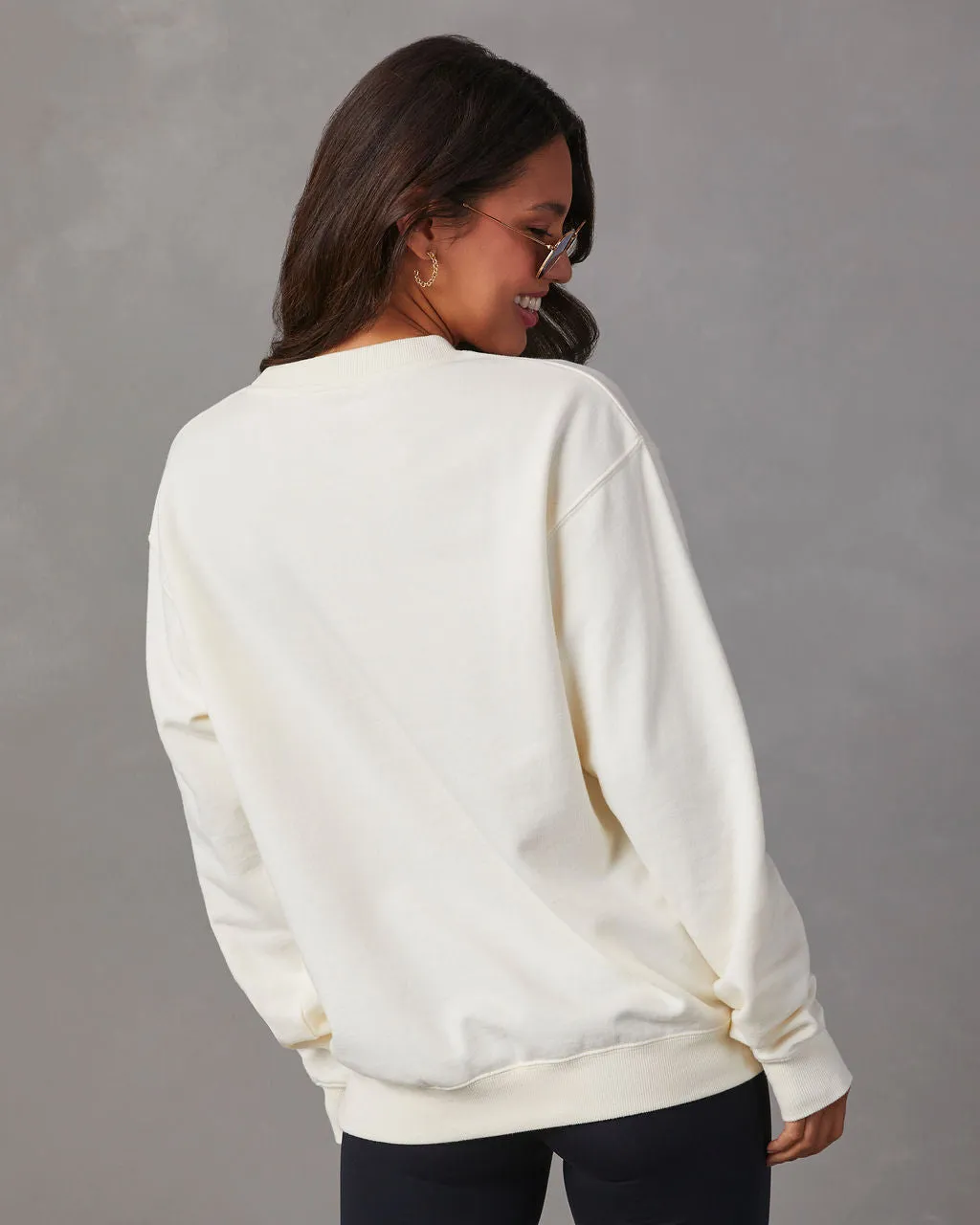 Simple Blooms Oversized Floral Graphic Sweatshirt sold by Vici product image thumbnail 4