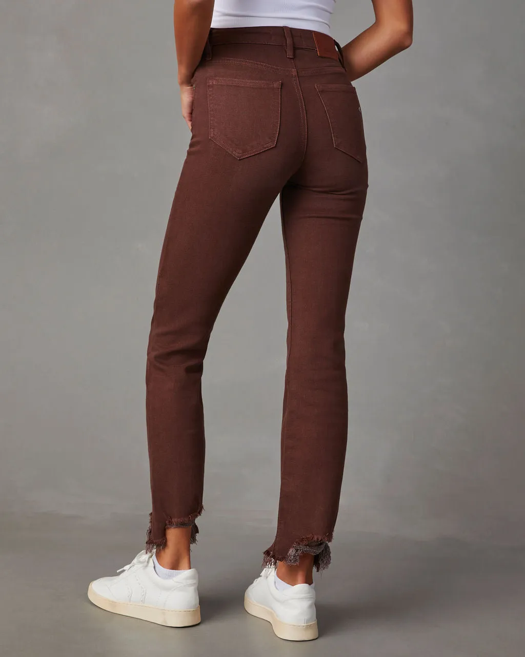 Leonard Cropped High Rise Distressed Jeans sold by Vici product image thumbnail 4