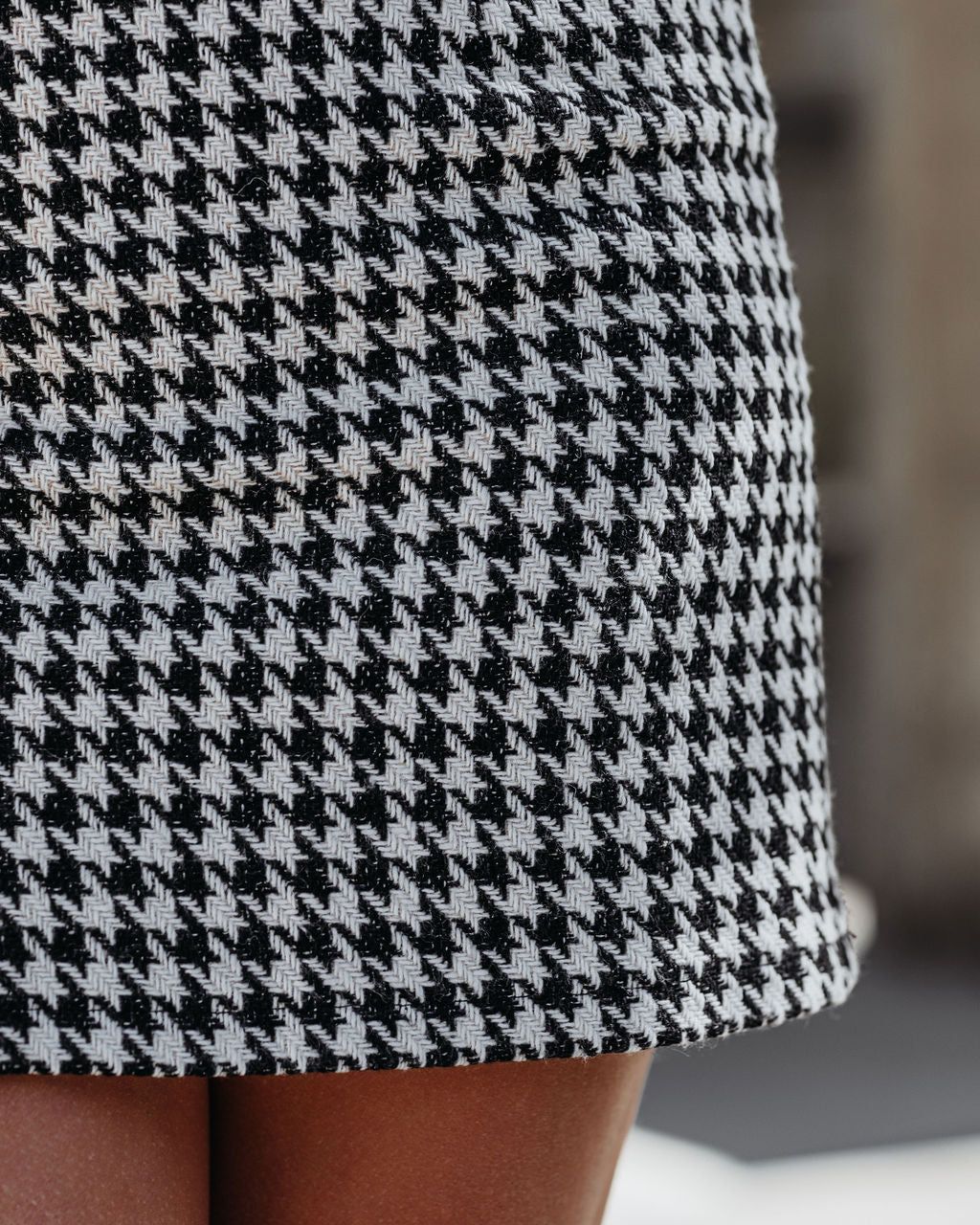 Kimberly Houndstooth Mini Skirt - FINAL SALE sold by Vici product image thumbnail 4