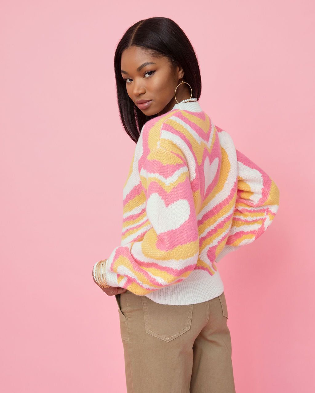 Lost In Love Balloon Sleeve Sweater sold by Vici product image thumbnail 4