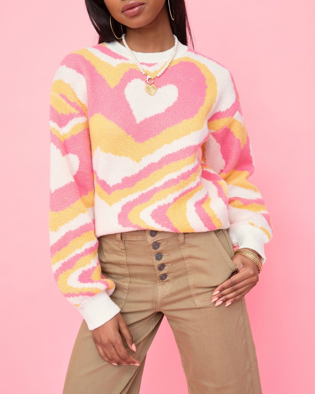 Lost In Love Balloon Sleeve Sweater sold by Vici product image thumbnail 2