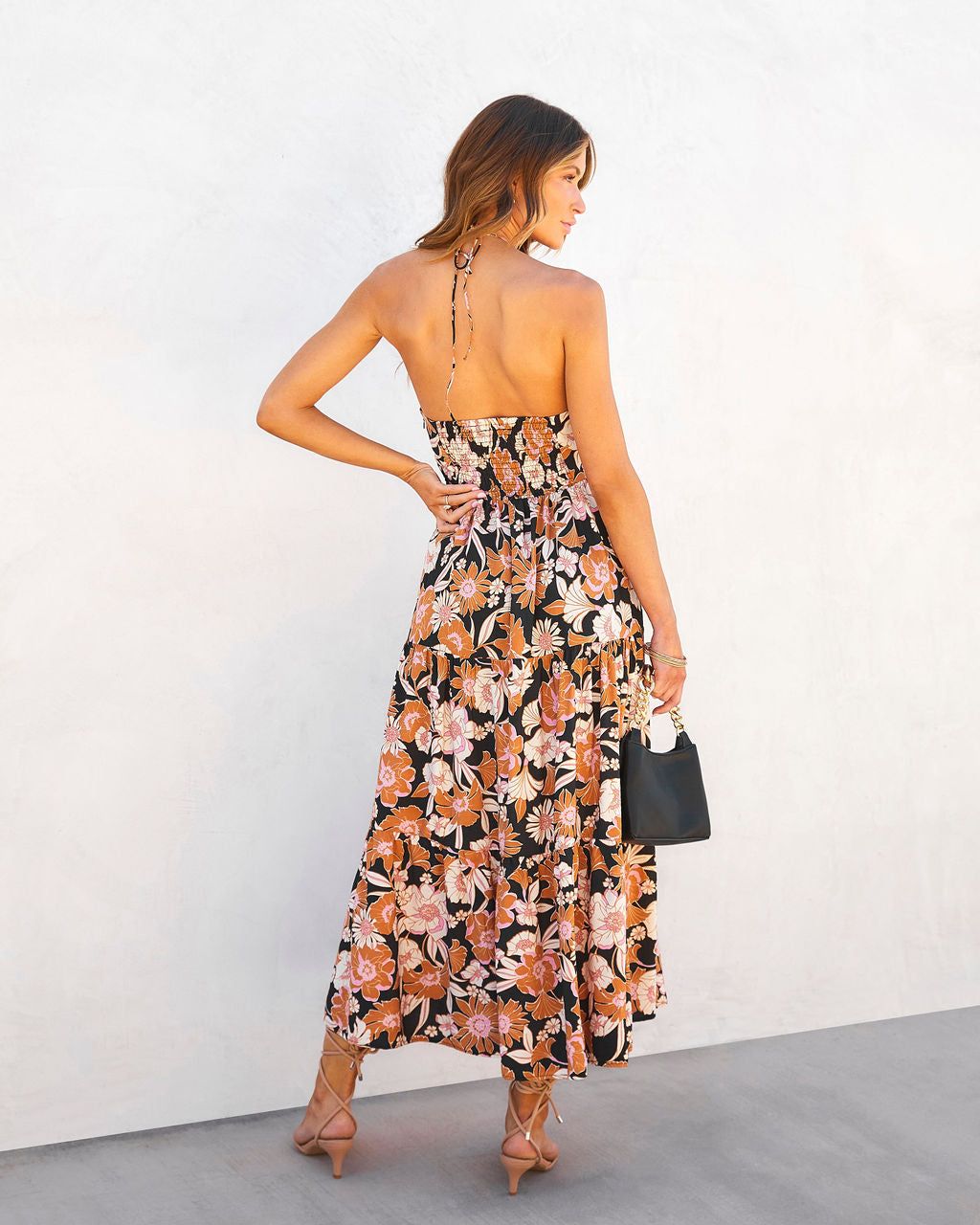 Lolo Floral Halter Midi Dress - FINAL SALE sold by Vici product image thumbnail 2