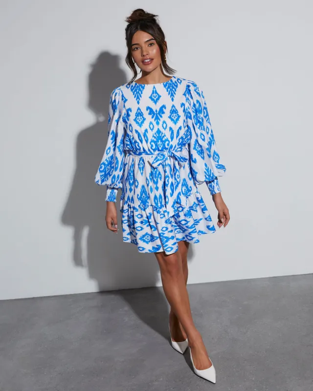 Channing Printed Woven Mini Dress sold by Vici