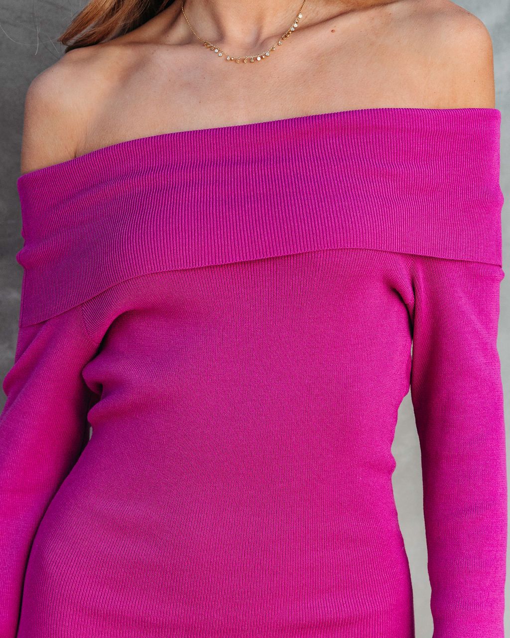 Roxette Ribbed Off The Shoulder Midi Dress sold by Vici product image thumbnail 2