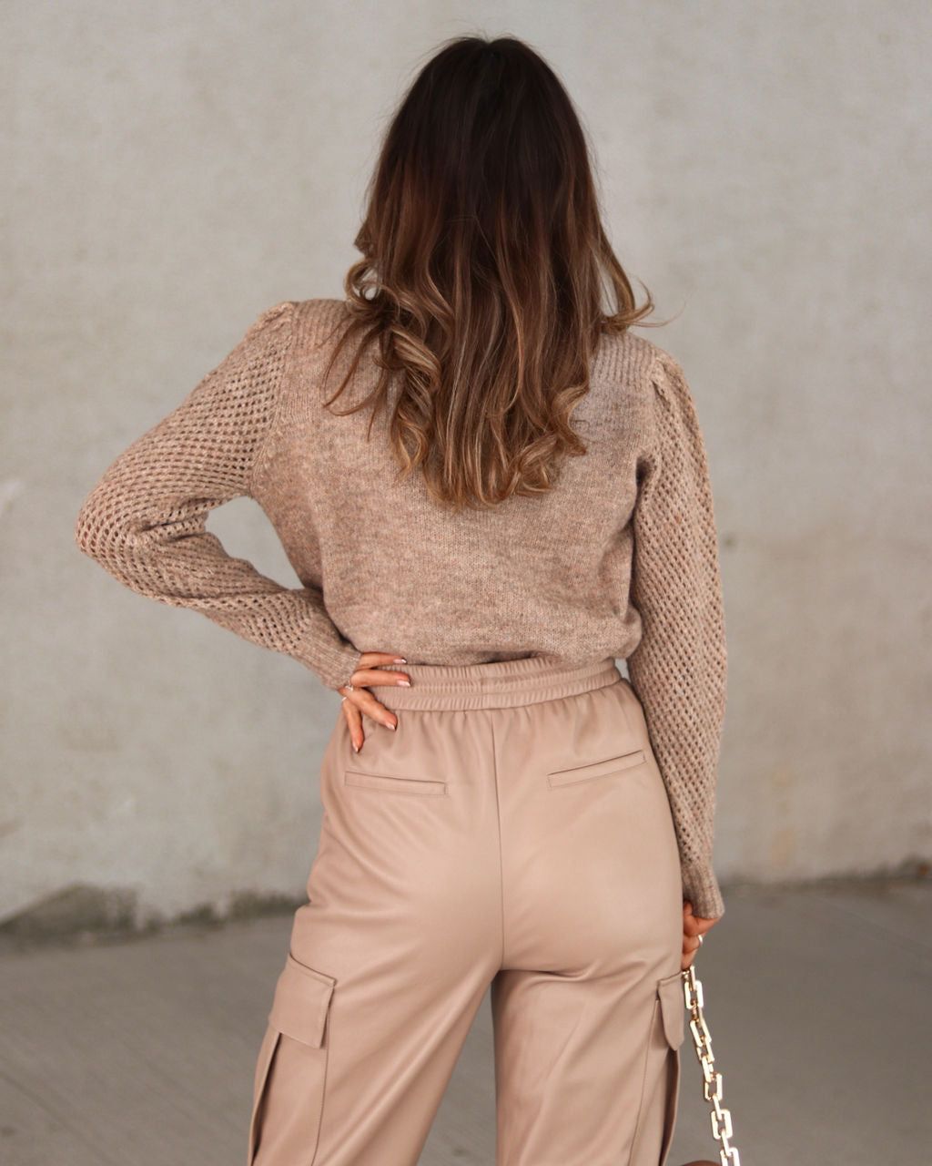 Quinn Classic Pointelle Sleeve Sweater - FINAL SALE sold by Vici product image thumbnail 4