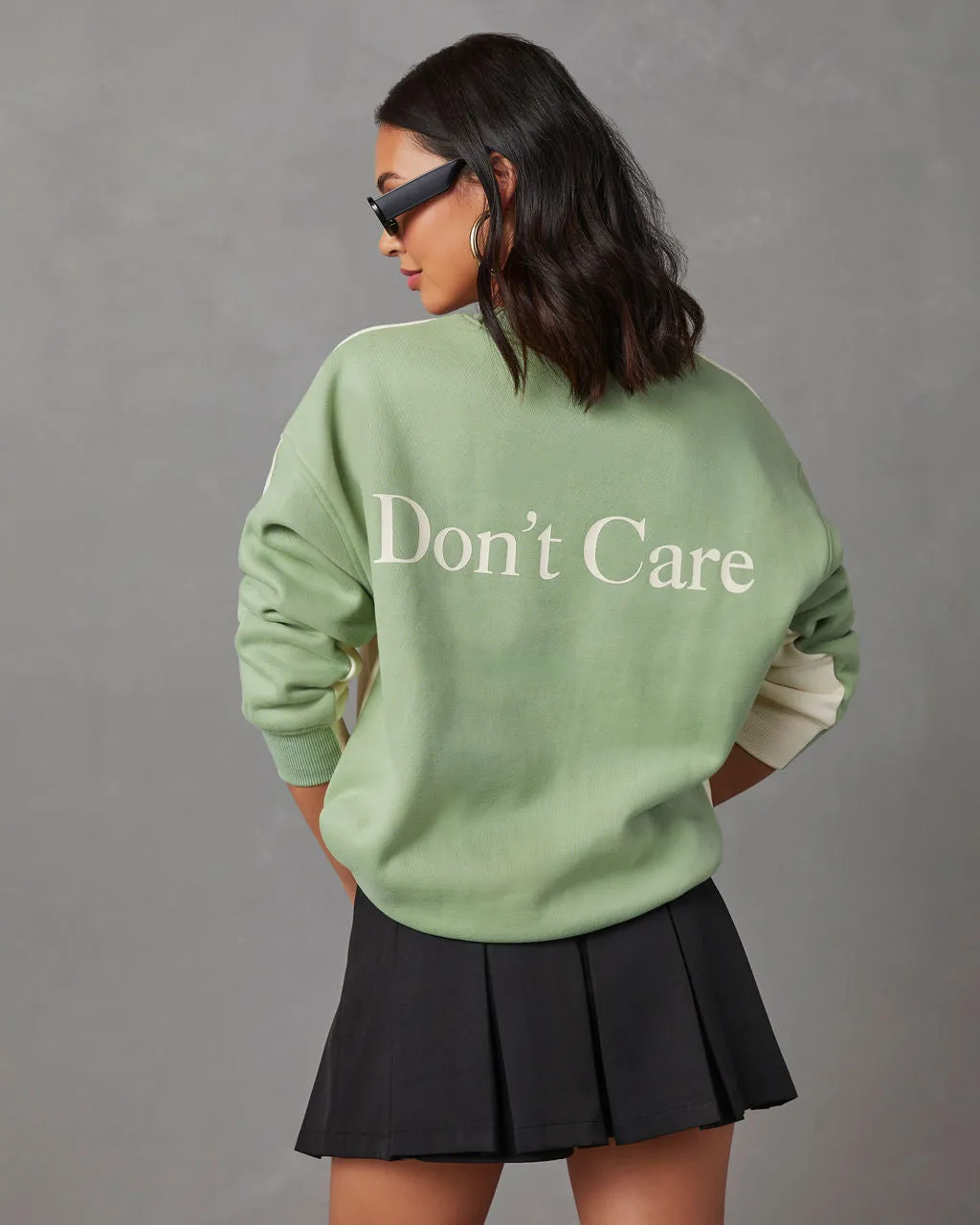 Don't Know Don't Care Graphic Sweatshirt sold by Vici product image thumbnail 2