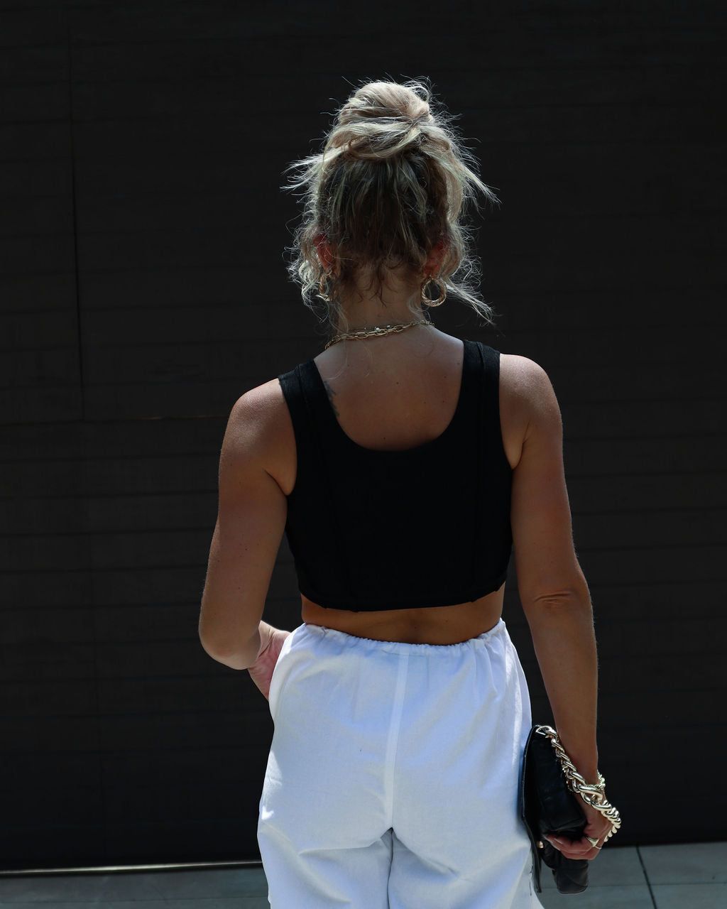 Charmaine Exposed Seam Crop Tank sold by Vici product image thumbnail 4