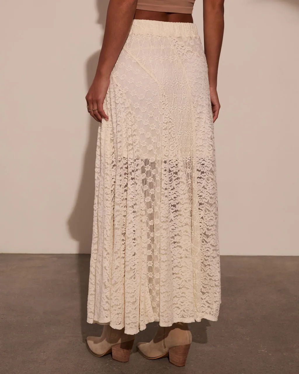 Sundrenched Lace Maxi Skirt sold by Vici product image thumbnail 4