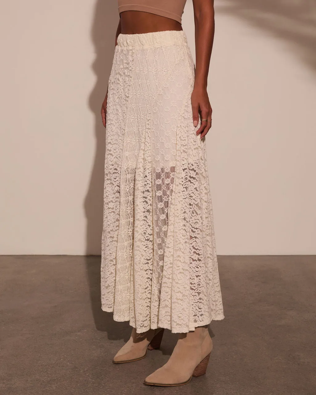 Sundrenched Lace Maxi Skirt sold by Vici product image thumbnail 3