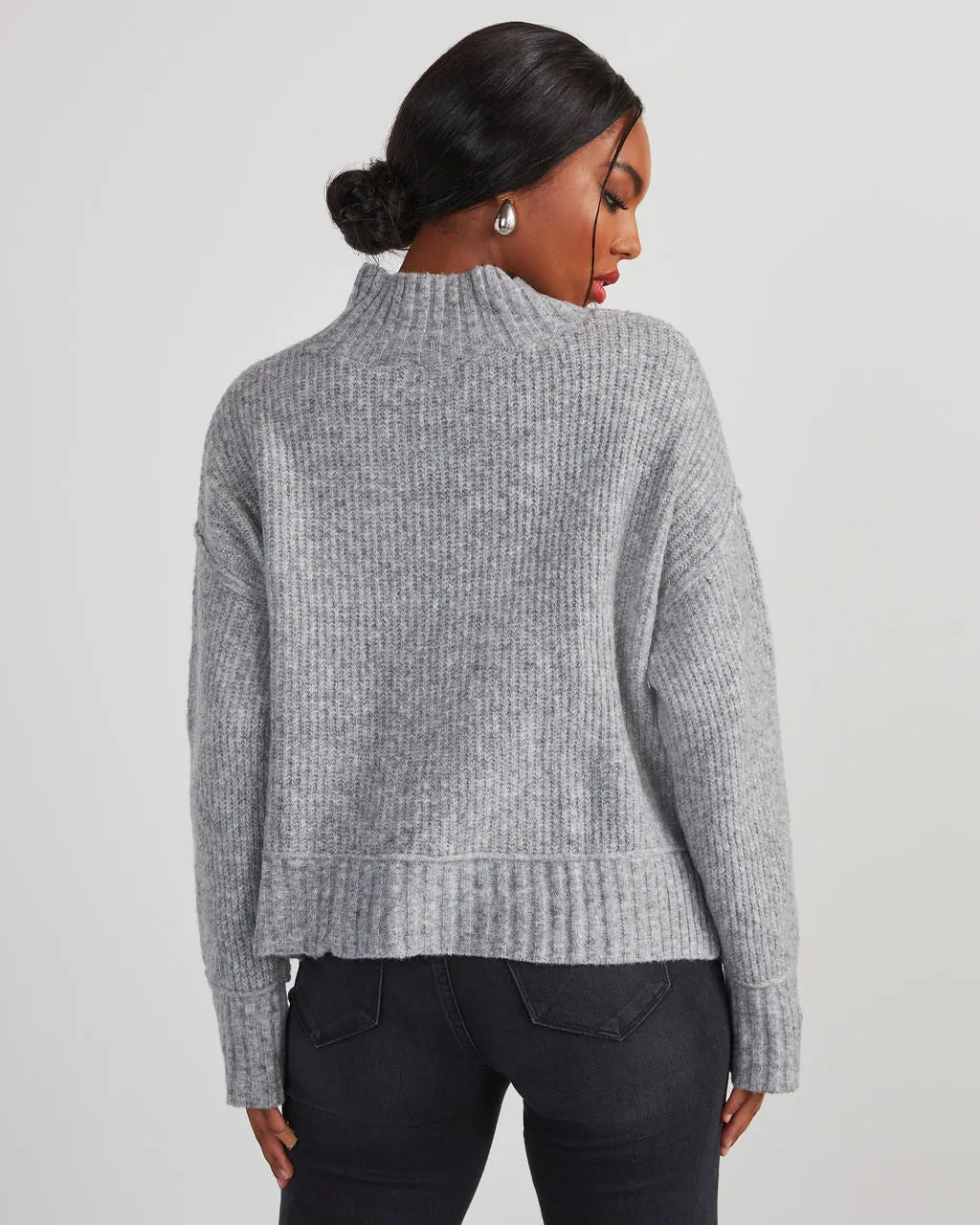 Same Energy Marled Mock Neck Sweater sold by Vici product image thumbnail 5