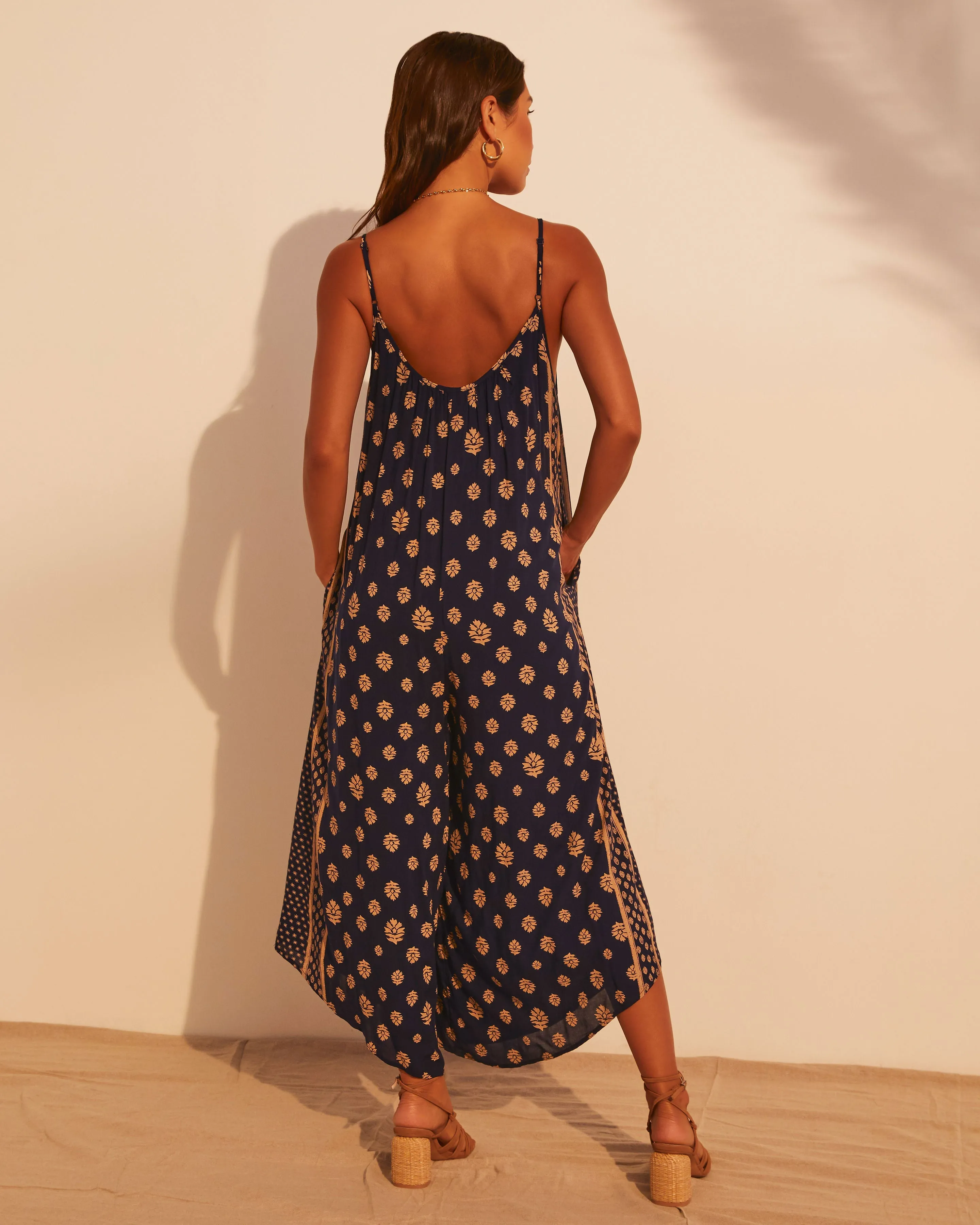 Wanderlust Relaxed Paisley Jumpsuit sold by Vici product image thumbnail 4