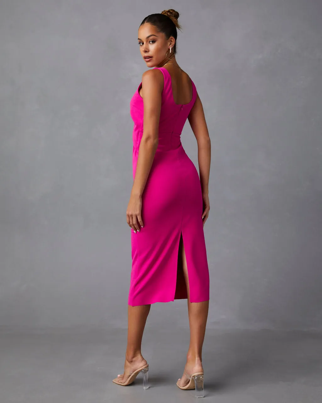 Timeless Beauty Cutout Midi Dress sold by Vici product image thumbnail 4