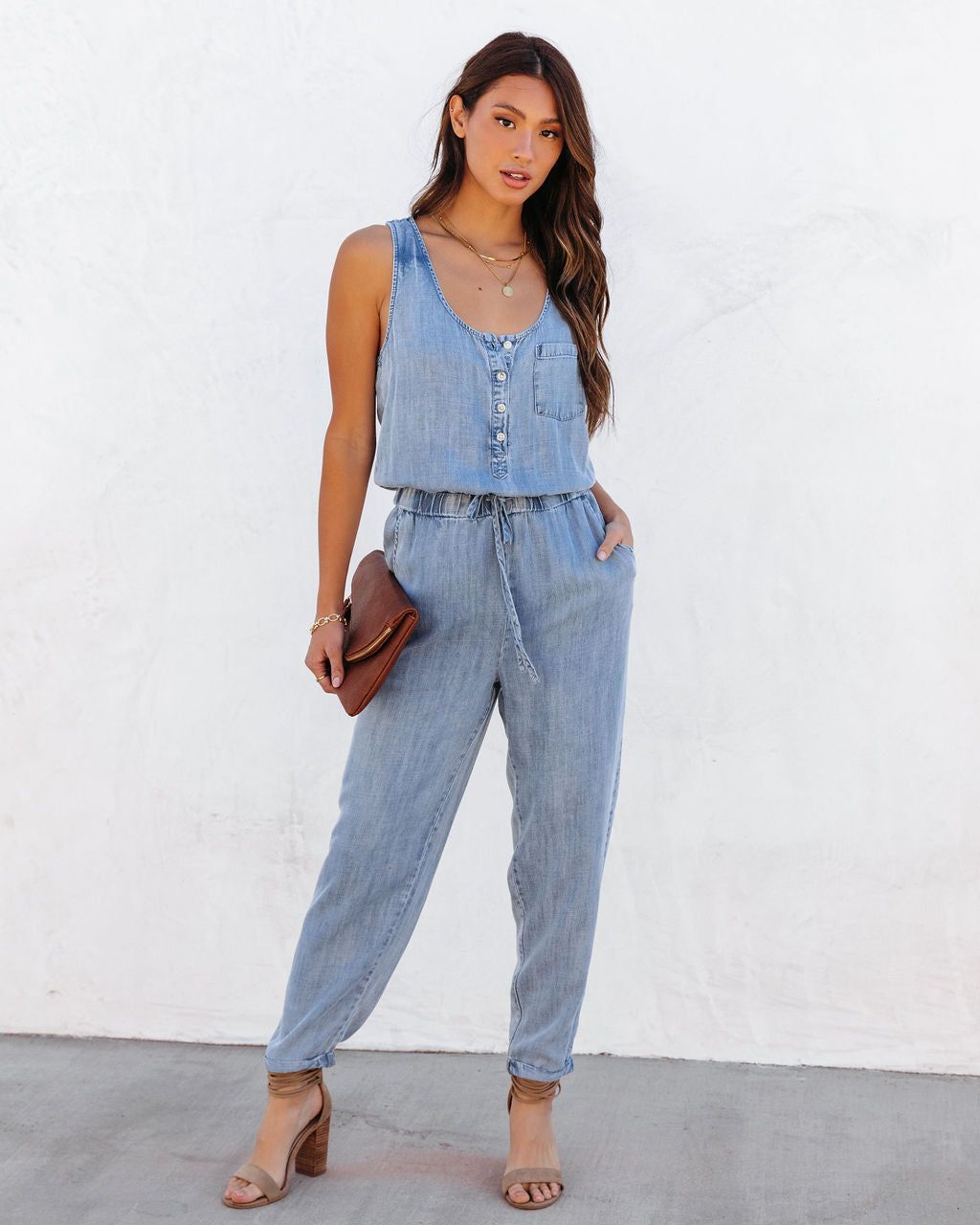 Courtney Tencel Pocketed Jumpsuit sold by Vici product image thumbnail 3